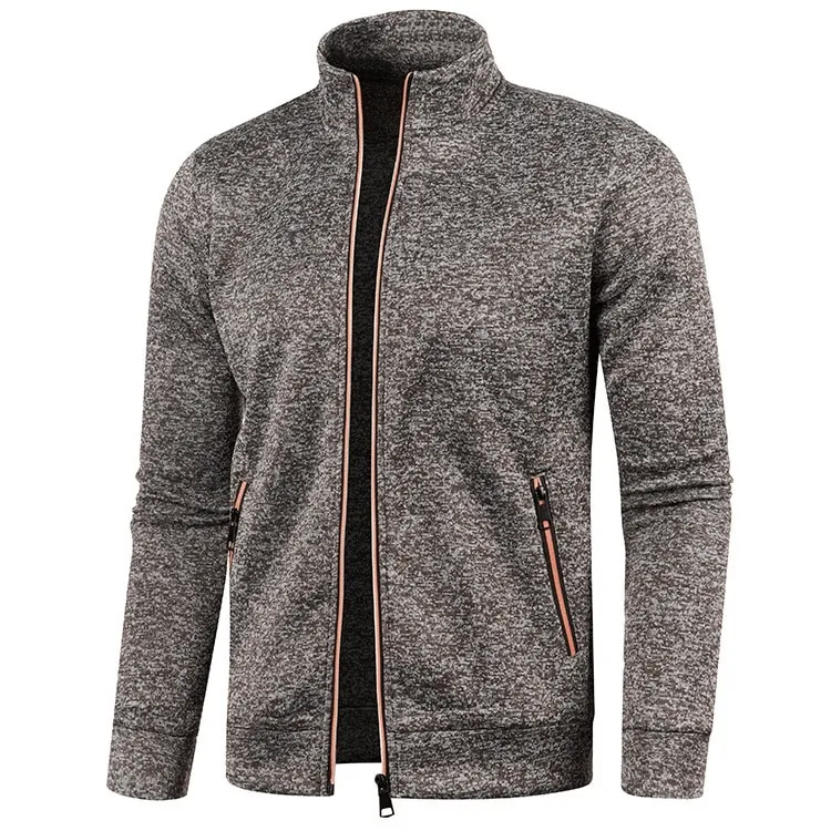 Stylish Men's Sweatshirts With Zippered Collar - SF0383