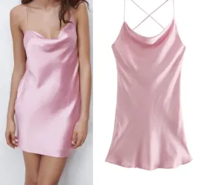 Sweet Chic Satin Dress