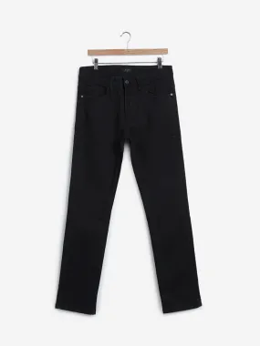 WES Casuals Black Relaxed Fit Jeans