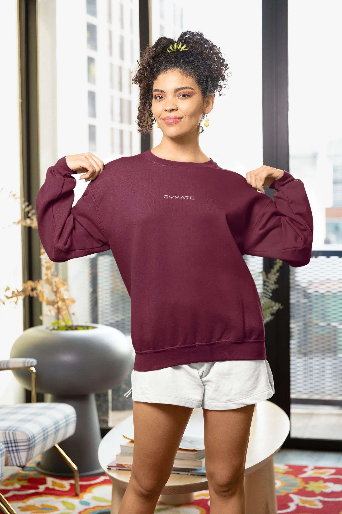 Womens Quality Sweatshirts Original Gymate ctr/small